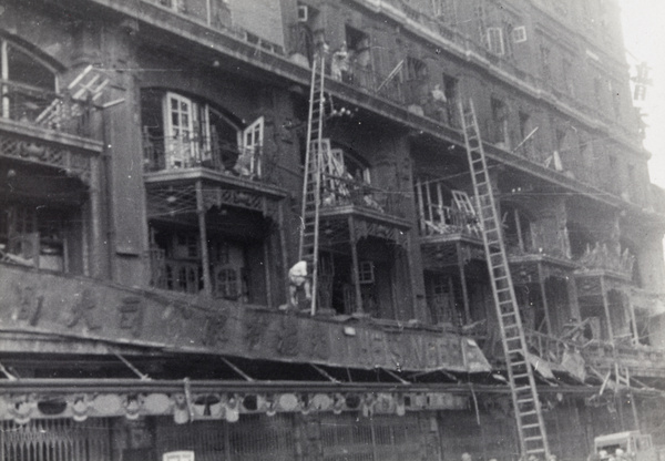 aftermath of bombing, sincere company department store, shanghai, 23 august 1937